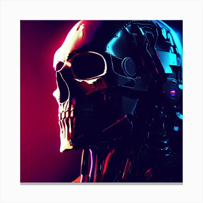 -01001000 01101001- Canvas PrintC by Cliczky