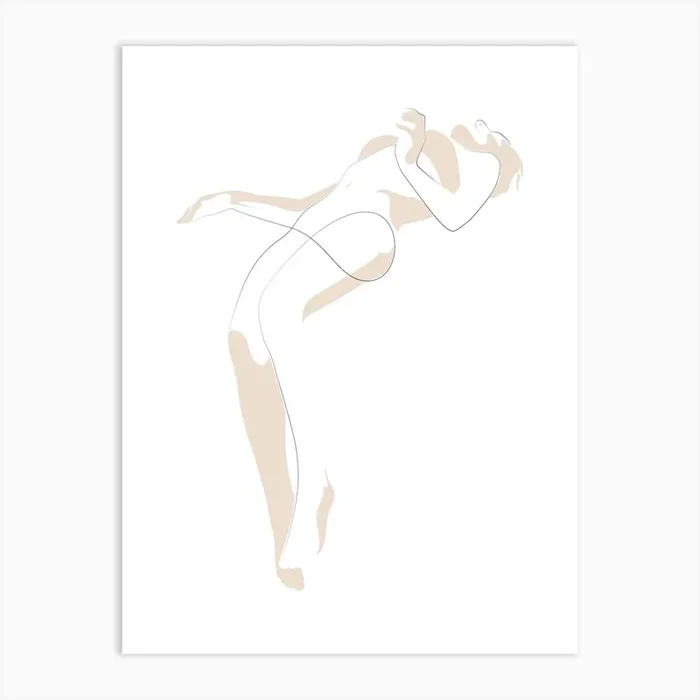 12A Line Figure Art Print by Addillum