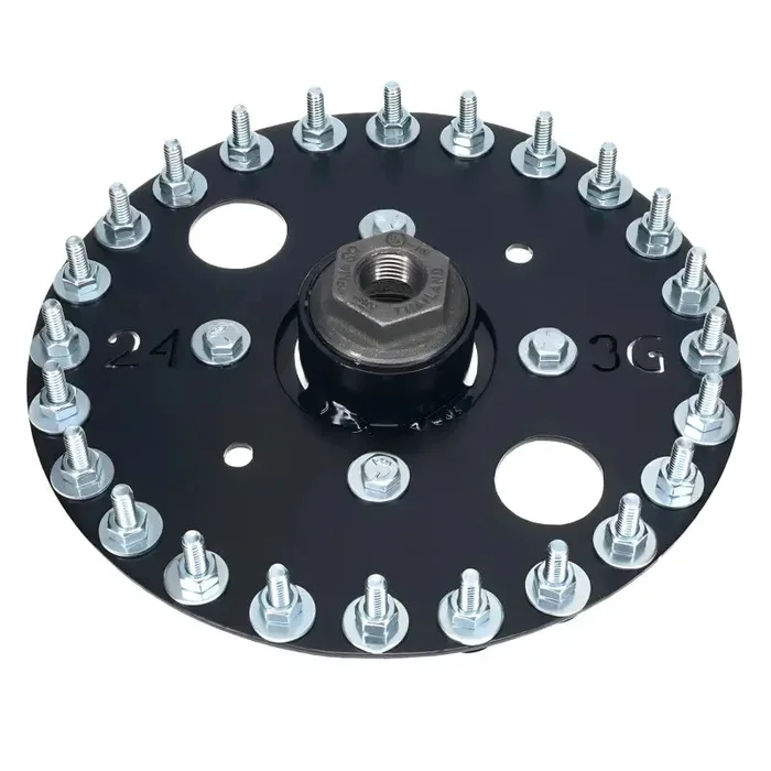 24 Peg Hook Head, Screw On Tree Topper/Hook Head with Star Mount Adaptor, for 1.5 ” Pipe/Pole