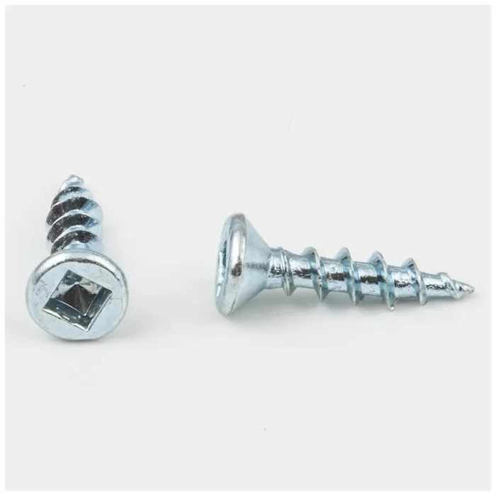 #6 x 5/8 ” Zinc Plated Square Drive Type 17 Coarse Thread Flat Head Screw