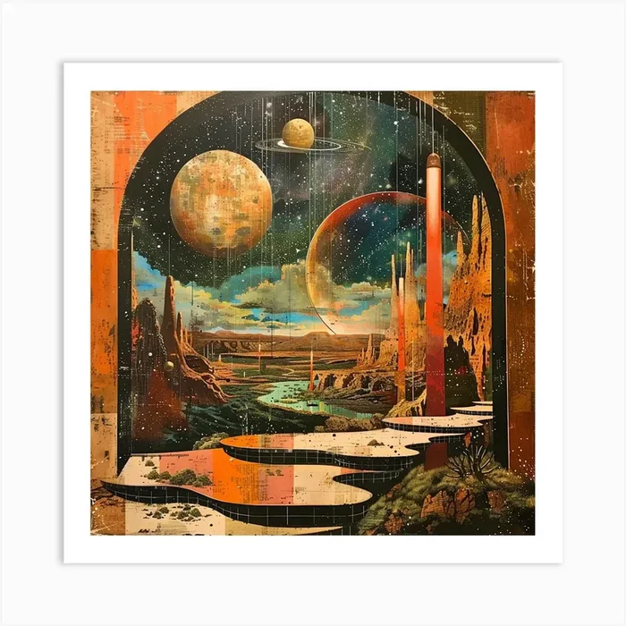 ‘Alien Planet’ Art Print by AI & Designs by Nina