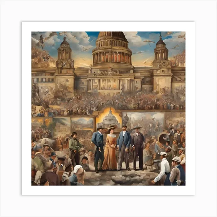 ‘America’S Capitol’ Art PrintW by westrenman