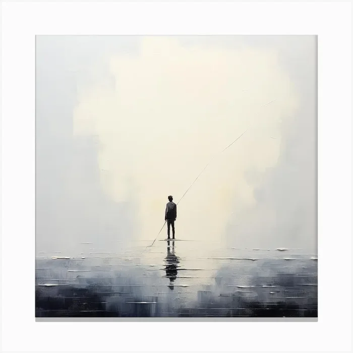 ‘Flying Man’ Canvas Print by PaigeDesigns