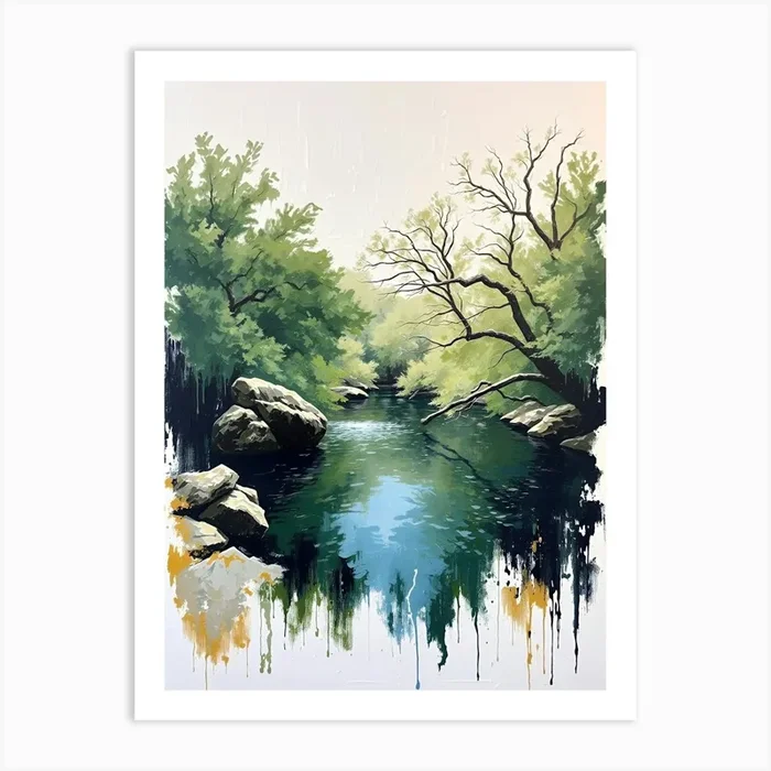 ‘River’ Art Print by AnikArts