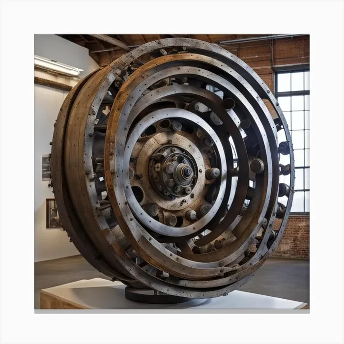 ‘Spiral Wheel’ Canvas PrintW by Wisdom