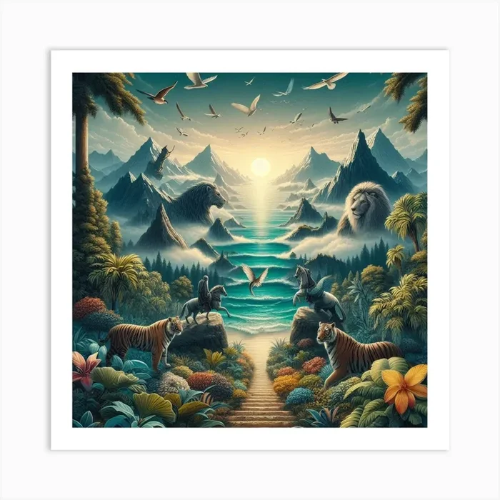‘The Jungle’ Art Print by J.Wail