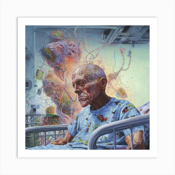 ‘The Man In The Hospital’ Art Print by Kimmie Marie