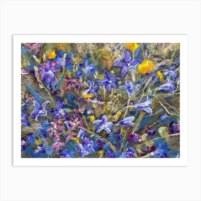 A Bouquet Of Wild Meadow Flowers Art Print by Aitmane