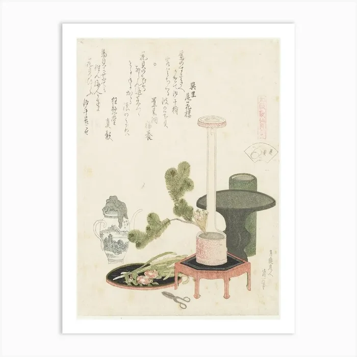 A Comparison Of Genroku Poems And Shells, Katsushika Hokusai 29 Art Print by Fy! Classic Art Prints and Posters