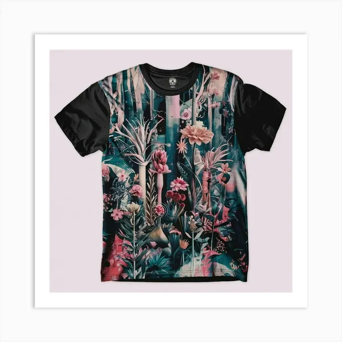 A Striking And Whimsical T Shirt Design Art Print by khalilo