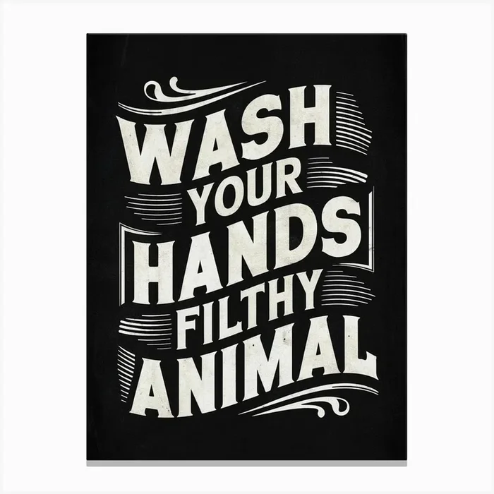 A Vintage Inspired Black And White T Shirt Design Er Qllfmrbsv7rfy4p0c0q Yjoizjs1shchwp1hid1mea Canvas Print by AnikArts