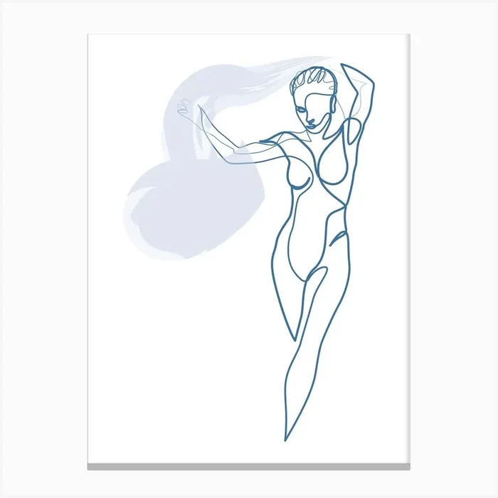 A13 20 Canvas Line Art Print by Addillum