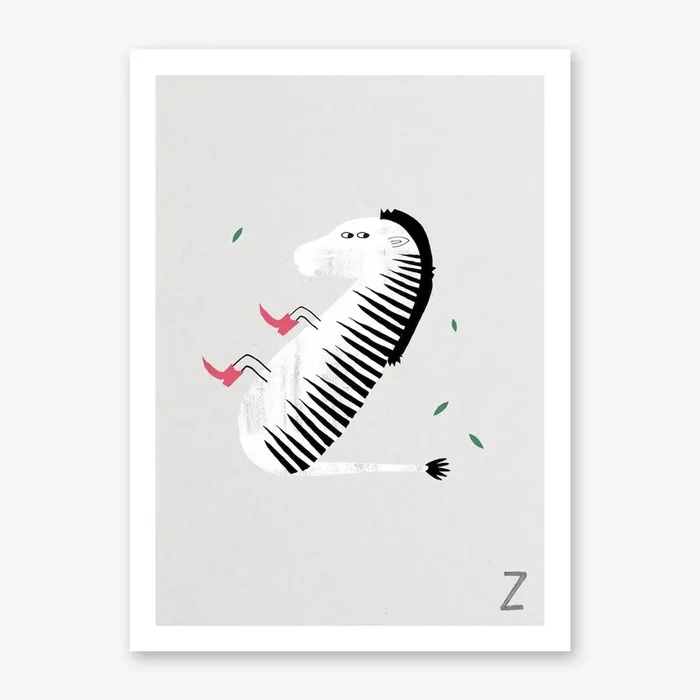 ABC Kids Z Art Print by Type Alive