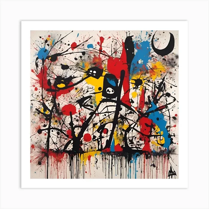 Abstract Art PrintC by Clofura