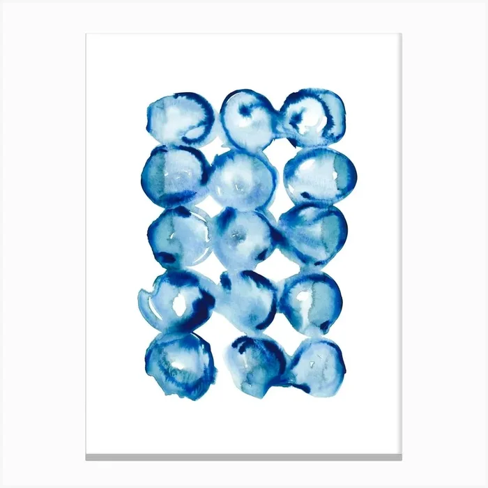 Abstract Circles Canvas Print by Kris Kivu