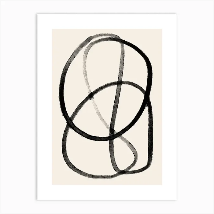 Abstract In Nude Art Print by Girl Visual