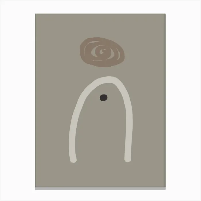 Abstract Minimal Painting Canvas Print by Imaginative