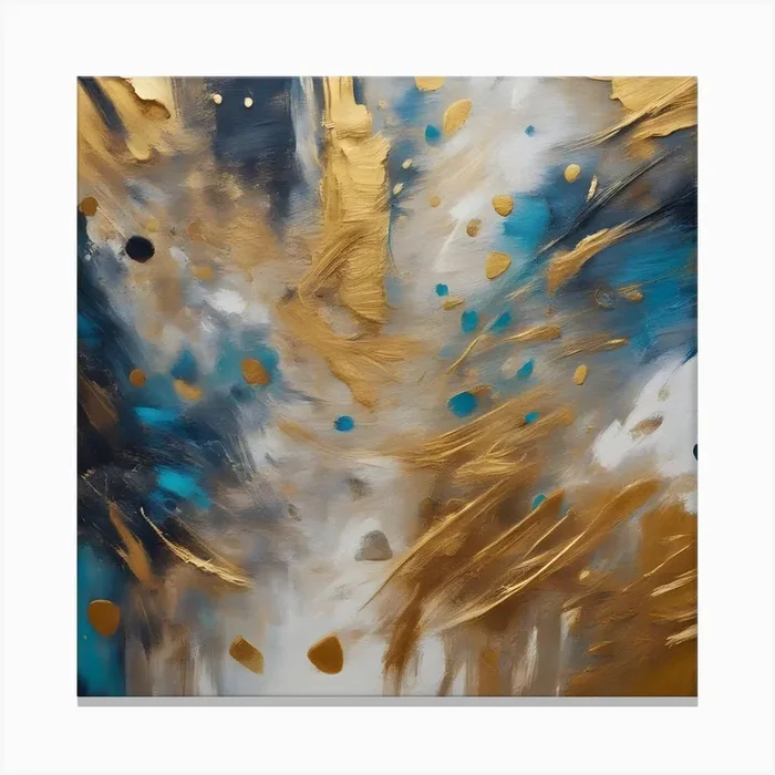 Abstract Painting 57 Canvas Print by Hassan Rehman