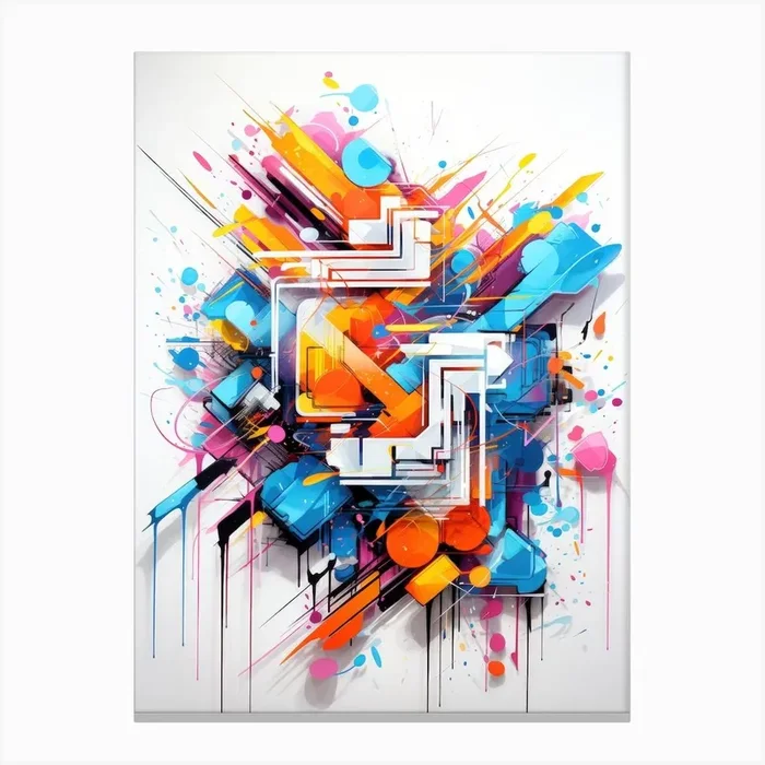 Abstract Painting Canvas Print by Fotkrat