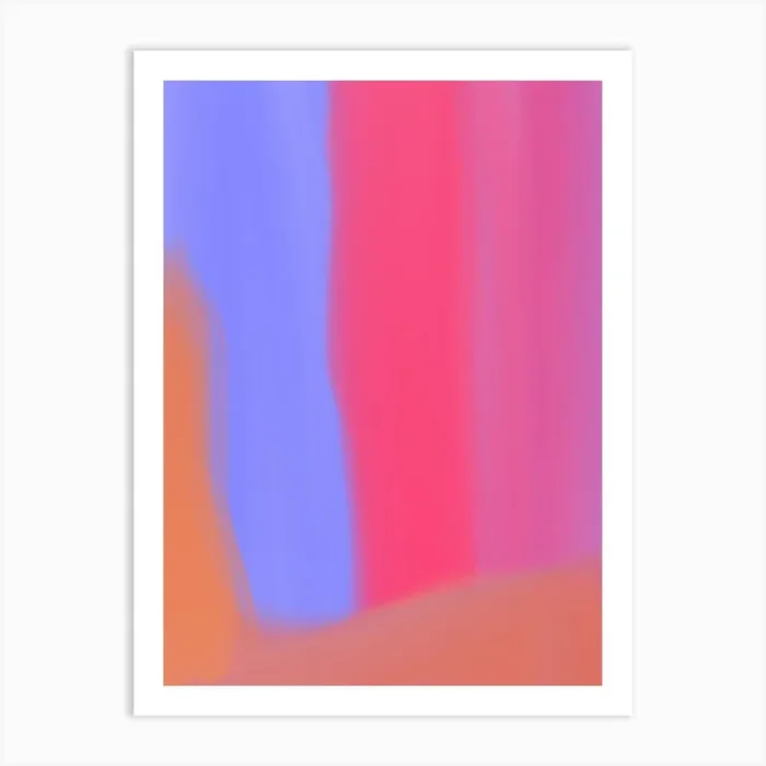 Abstract Painting pink 1 Art Print by Vioje