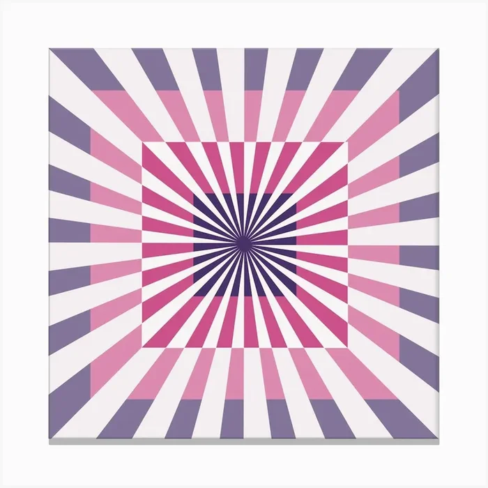 Abstract Psychedelic Pattern Canvas Print by Kt10Designs