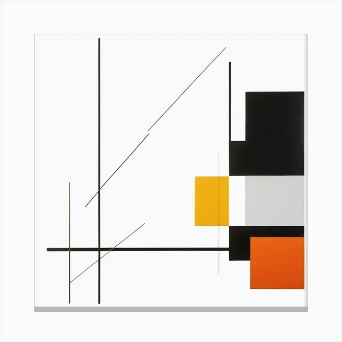 Abstract Squares 6 Canvas Print by Lacaim