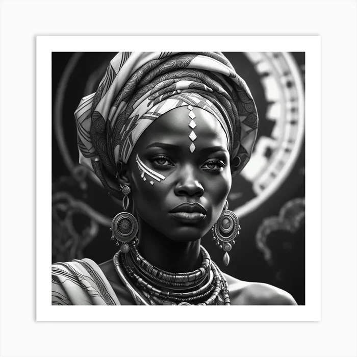 African Woman Art PrintA by Adaala