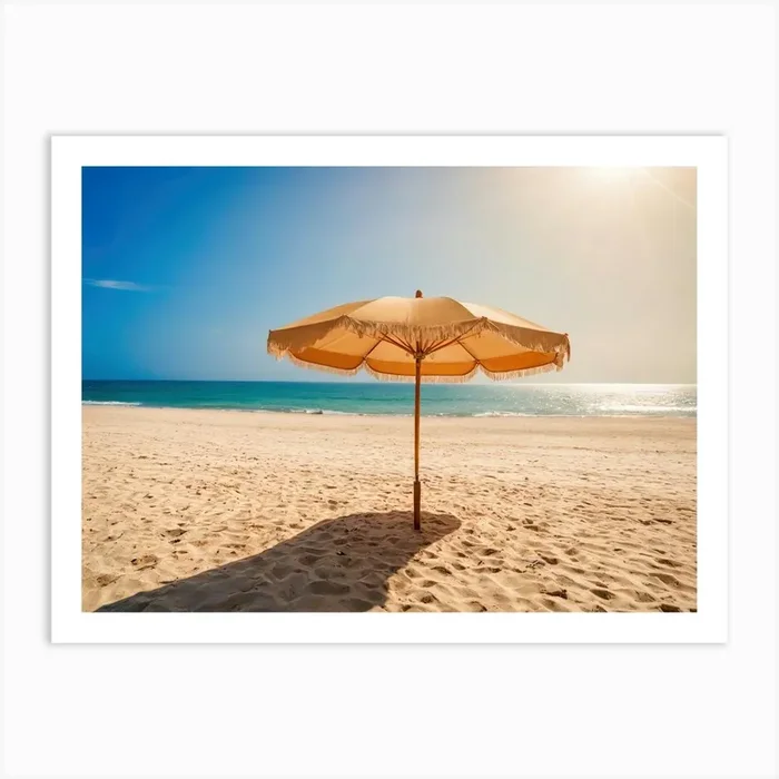 Ai Beach Parasol 022204 Art PrintI by IgorStevanovic