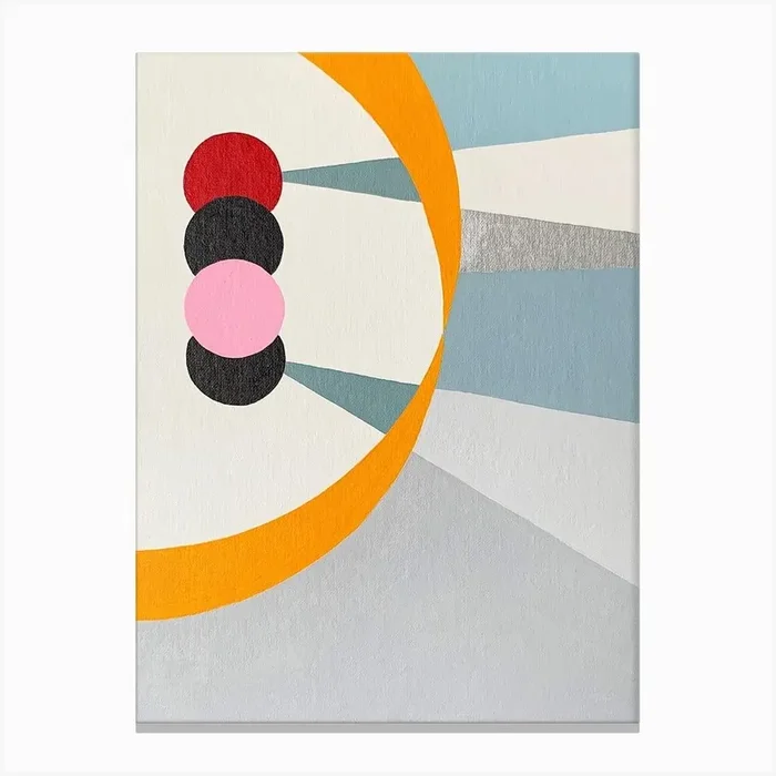 Alannahs Orbit Canvas PrintBW by Bronwyn Whittle