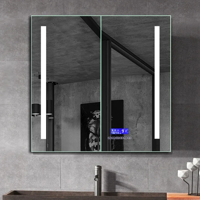 ALFI brand ABMC2630BT 26 ” x 30 ” Double Door LED Light Bluetooth Medicine Cabinet