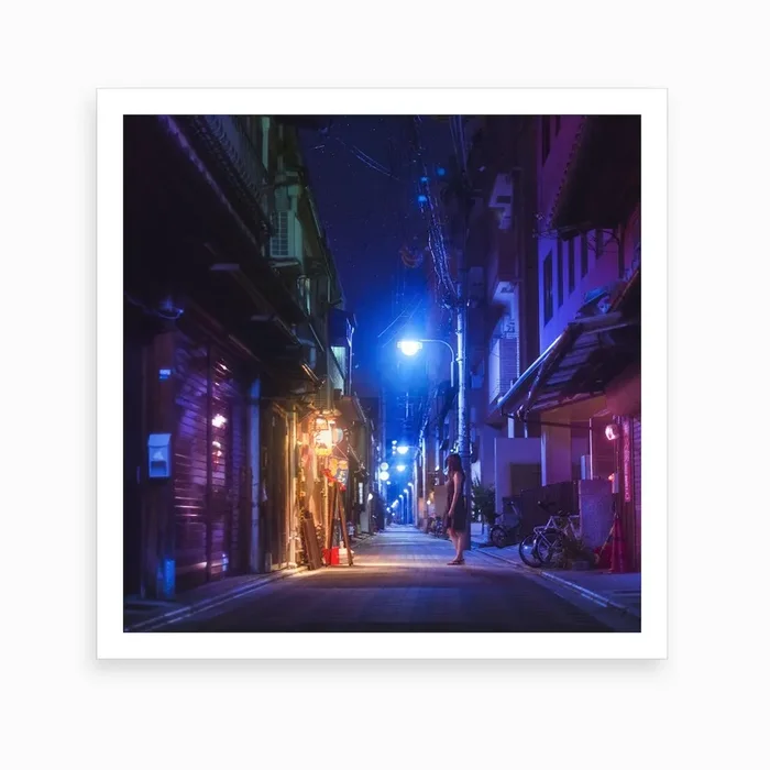 Alone In Kyoto Art Print by Ibai Acevedo