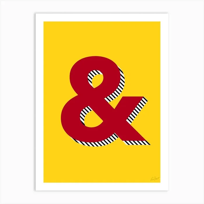 Ampersand Art Print by Eleanor Stuart