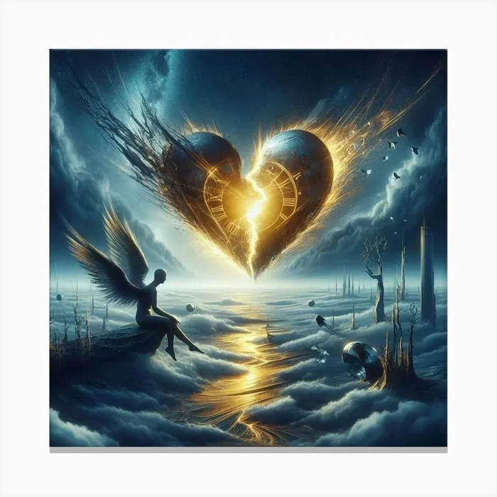 Angel Of The Heart Canvas Print by BubblyKouch