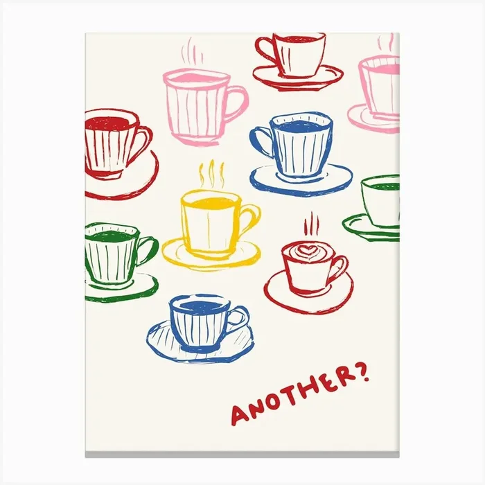 Another Coffee Canvas PrintA by Alluvion