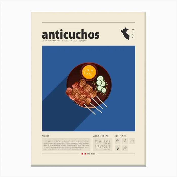 Anticuchos Canvas Print by Gastro World