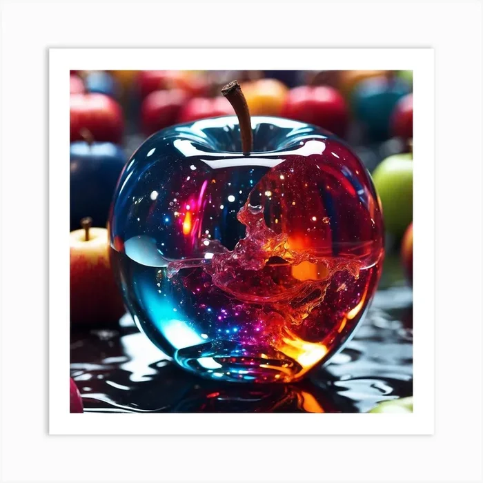 Apple Painting Art Print by Artistry Walls