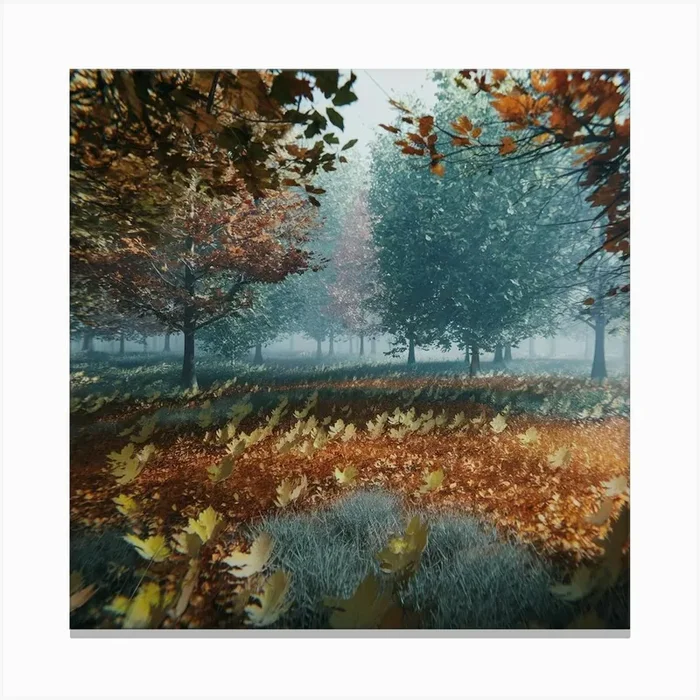 Autumn Forest 2 Canvas PrintBB by Bazar balalile