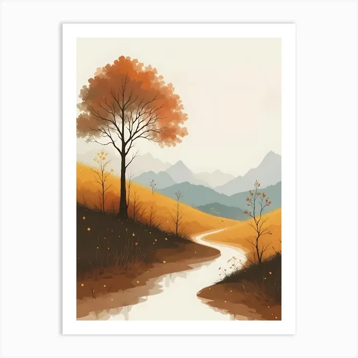 Autumn Landscape 1 Art Print by Artistry Innovare