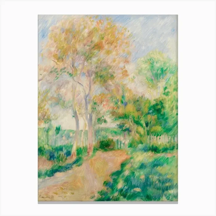 Autumn Landscape (1884), Pierre Auguste Renoir Canvas Print by Fy! Classic Art Prints and Posters