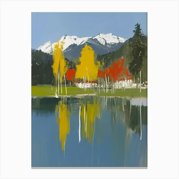 Autumn Trees Canvas Print by AnikArts