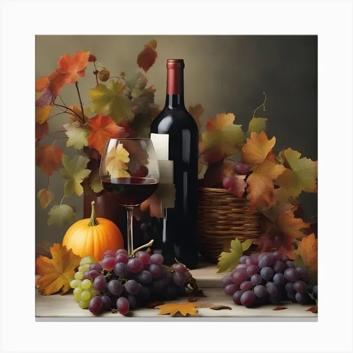 Autumn Wine Canvas Print by Hassan Rehman