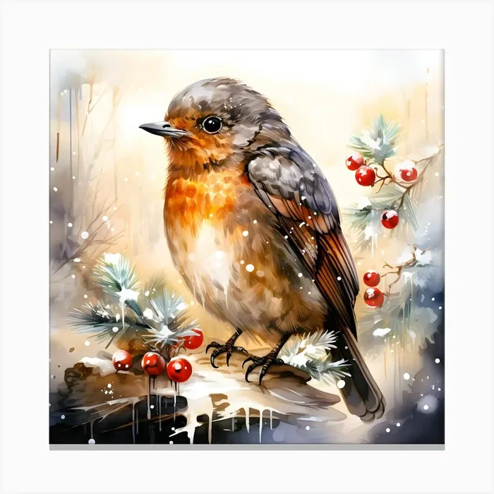 Avian Mystique Enigmatic Bird Canvas Print by Gutyz Designs