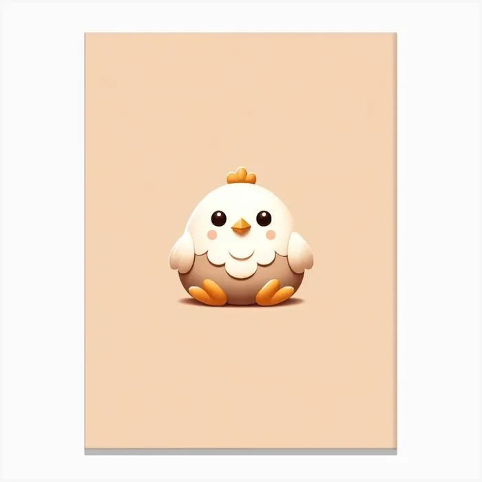 Baby Chicken Nursery Baby Print Canvas Print by Danny Barber