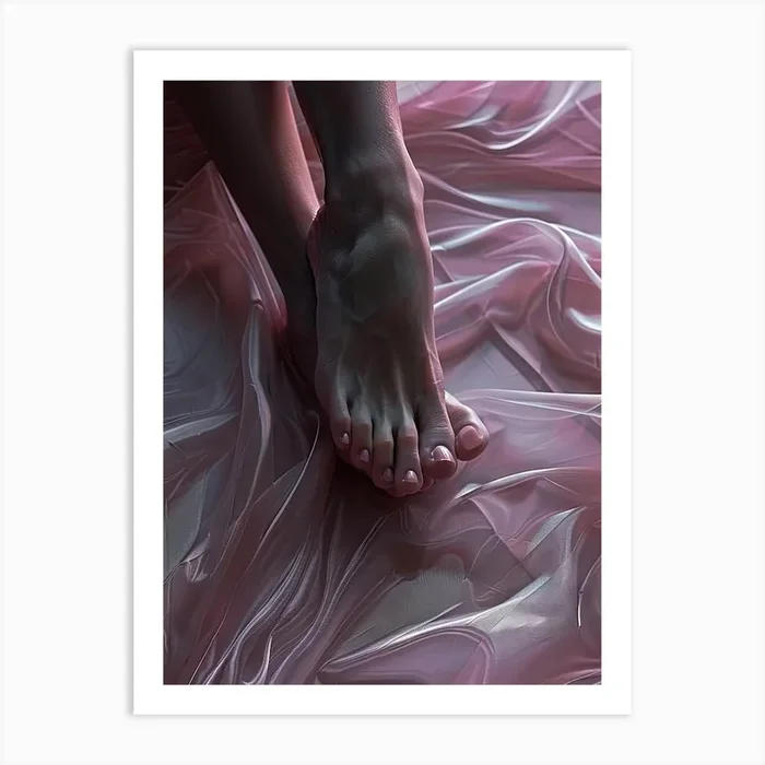 Bare Feet Art PrintCZ by Count Zero