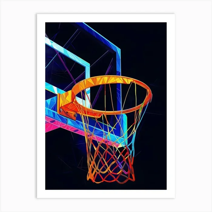Basketball Hoop 1 Art Print by Aerox Art