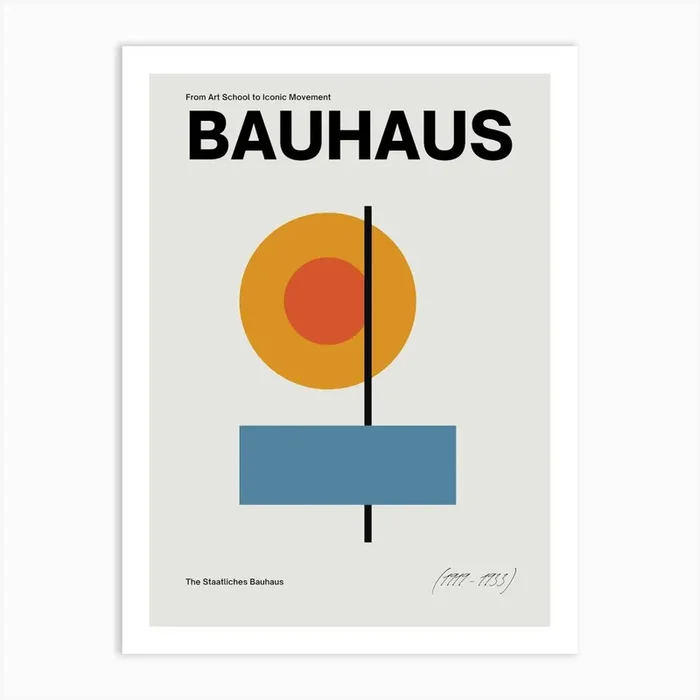 Bauhaus 1 Art Print by Lewska Design