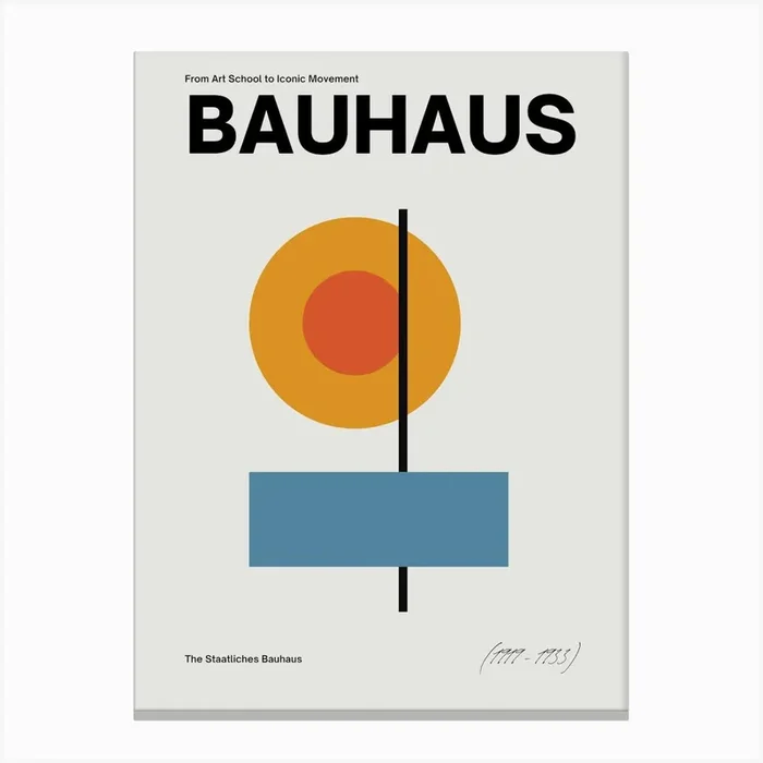 Bauhaus 1 Canvas Print by Lewska Design