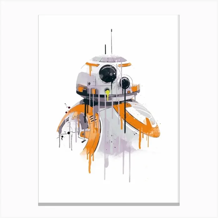 Bb8 Watercolor Canvas Print by 2ToastDesign
