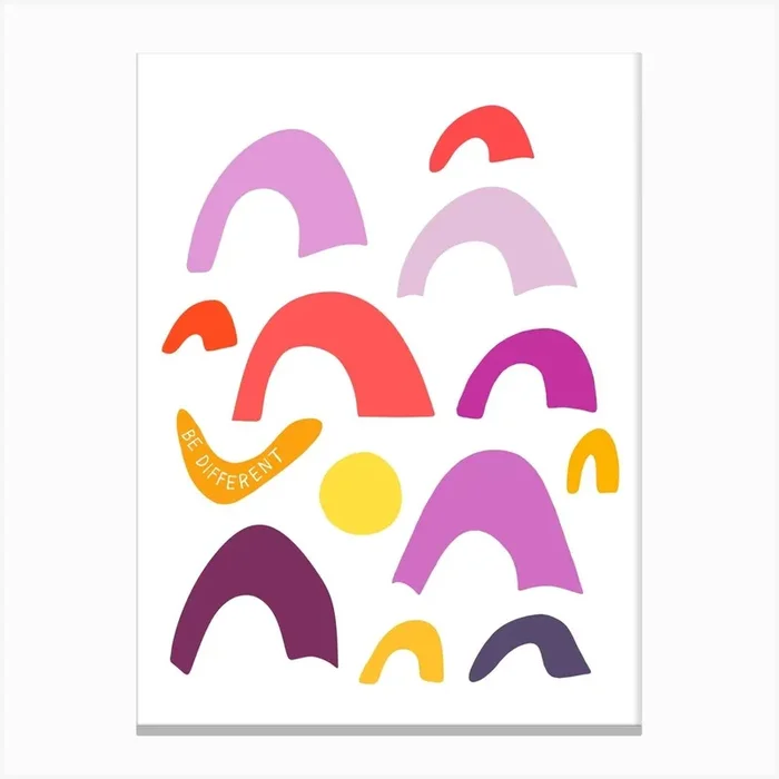 Be Different Canvas Print by Karin Jordan Studio