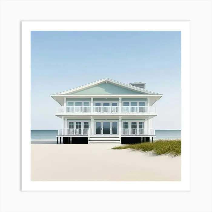 Beach House Art Print (2) Art Print by latestnews